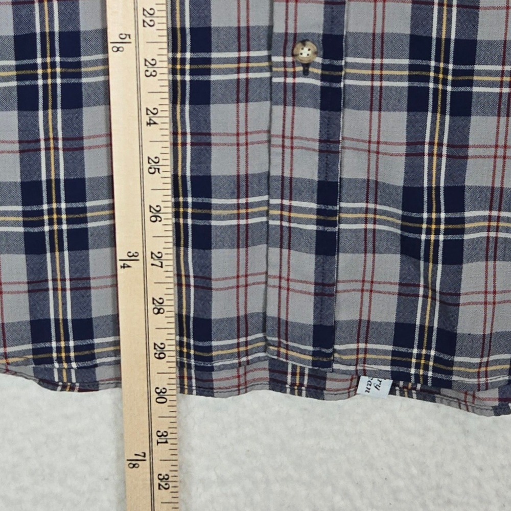 Vintage Pendleton Sir Pendleton Shirt Mens M Grey Blue Plaid Virgin Wool USA - Picture 8 of 11